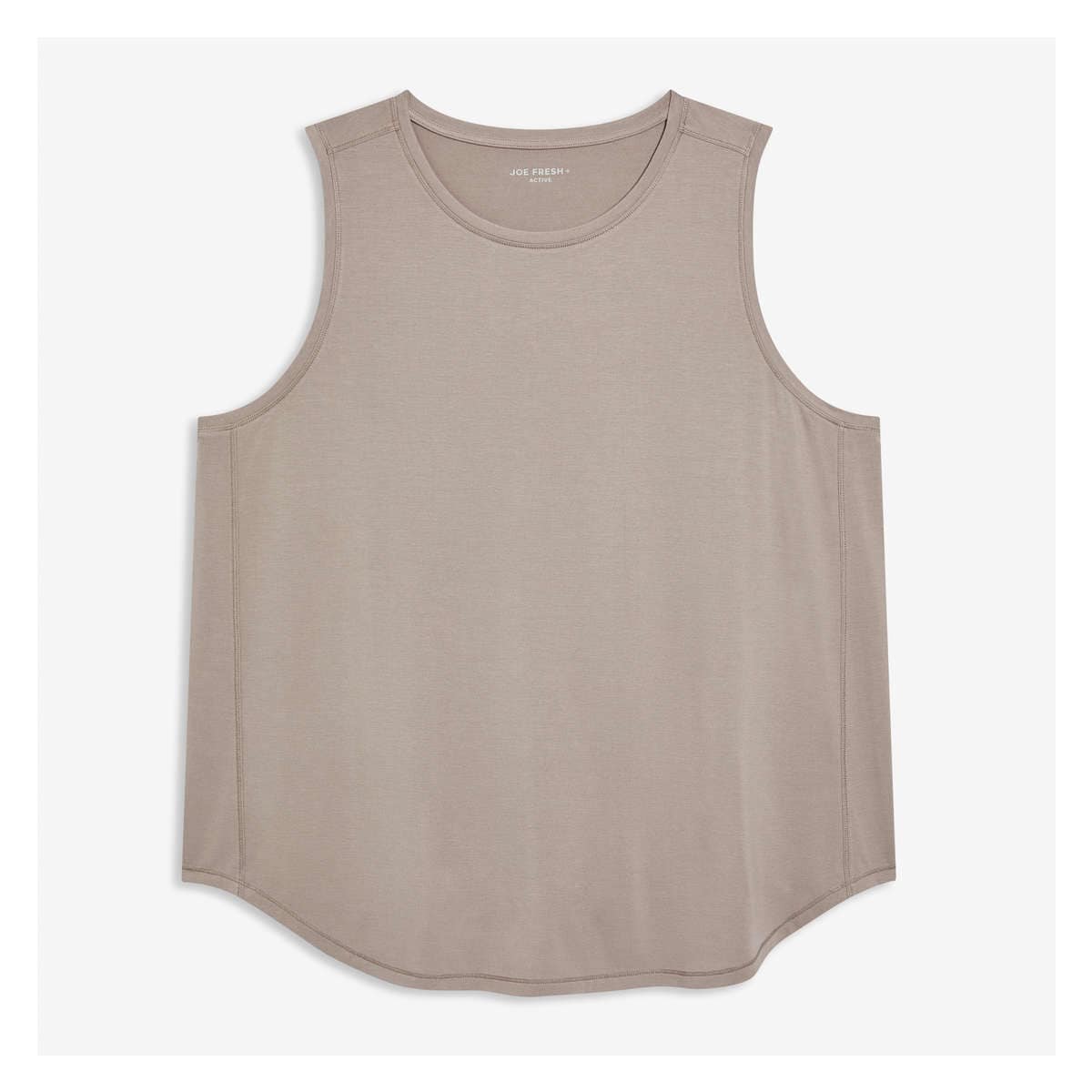 Women+ Active Muscle Tank in Khaki Brown from Joe Fresh